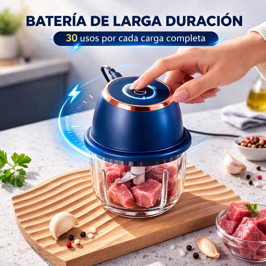 Picadora de alimentos eléctrica potente y de gran capacidad