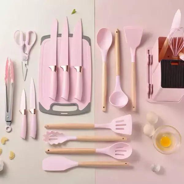 Kit de cocina de 19 piezas en silicona de primera calidad