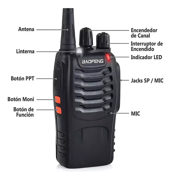 Kit Radios Walkie Talkie Recargables Originalwok 📶