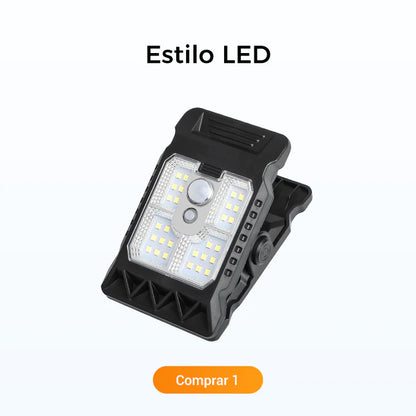 Luz solar con clip para exteriores y sensor de movimiento OFERTA EXCLUSIVA