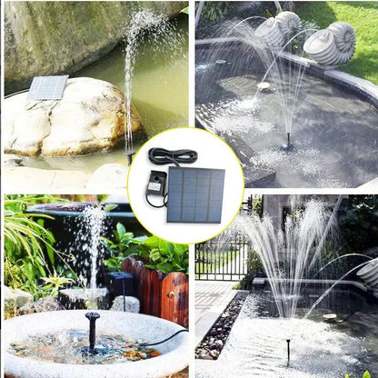 Nueva fuente de agua solar, innovadora y ecológica, para jardines y estanques 2X1