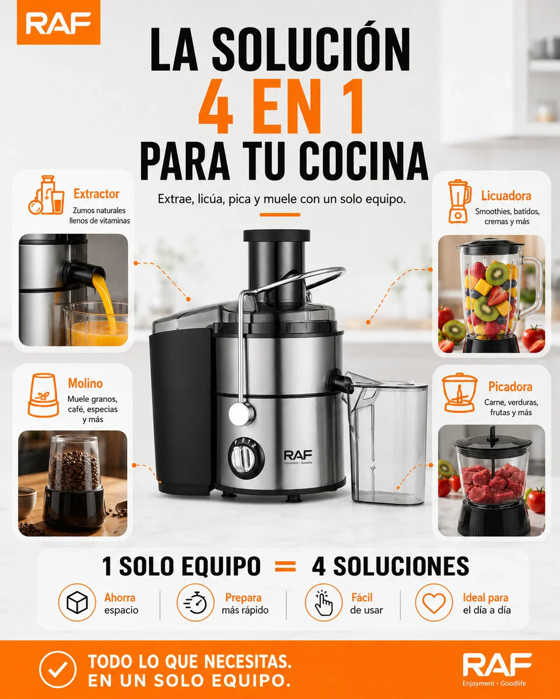 LICUOEXTRACTOR 4 en 1 | La solución definitiva para tu cocina