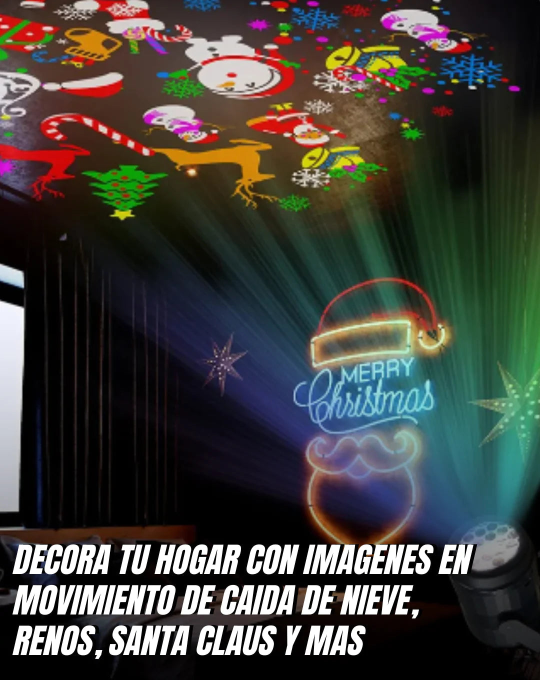 PROYECTOR LASER NAVIDEÑO 2x1