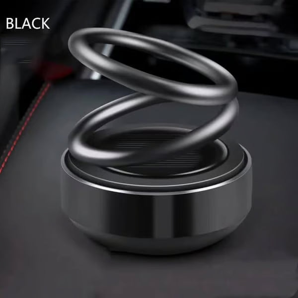 Car Gadget - Adorno de Aromaterapia de Carro de Suspensión de Doble Anillo Giratorio Solar