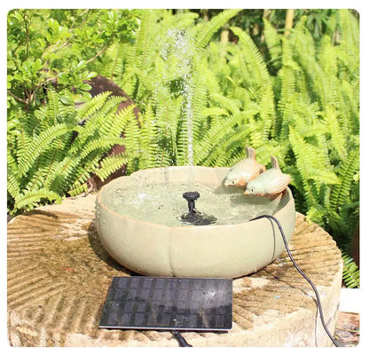 Nueva fuente de agua solar, innovadora y ecológica, para jardines y estanques 2X1