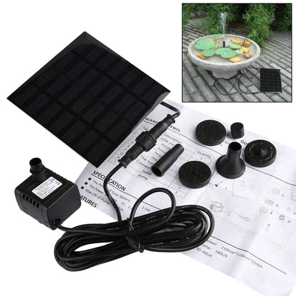 Nueva fuente de agua solar, innovadora y ecológica, para jardines y estanques 2X1