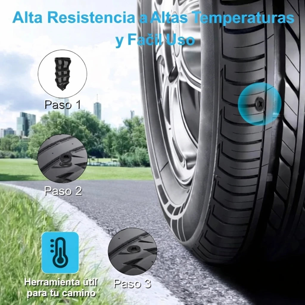 Kit de sellado rápido para reparación de neumáticos | VULCOFIX