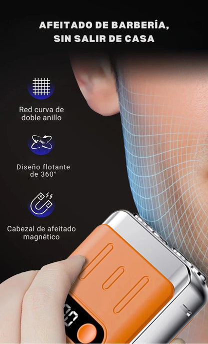 Mini afeitadora de doble cabezal – Afeitadora Ultraportátil