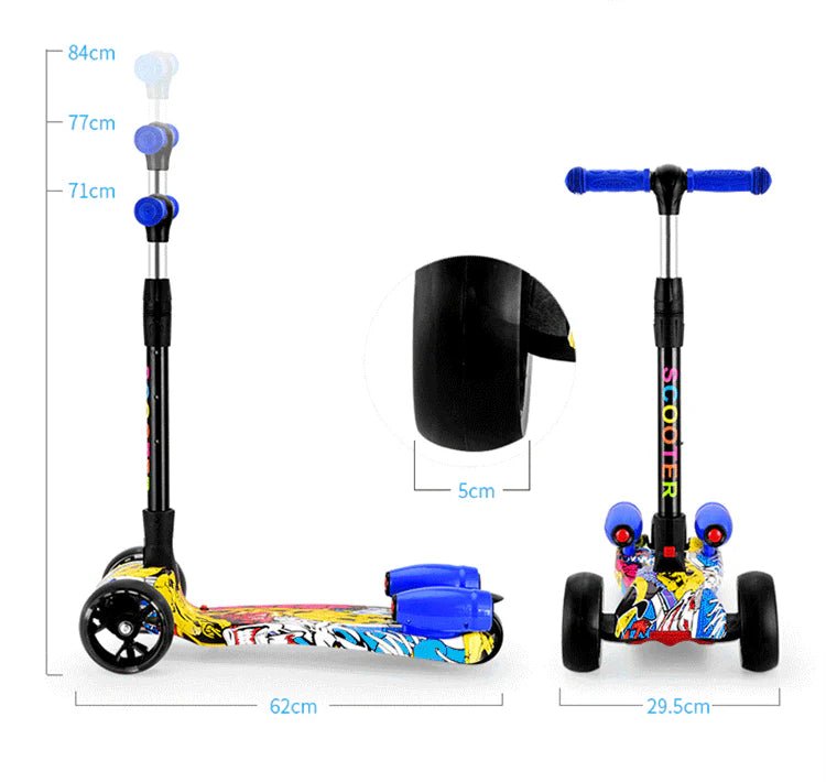 Monopatín Mágico con vapor, luces LED y Bluetooth