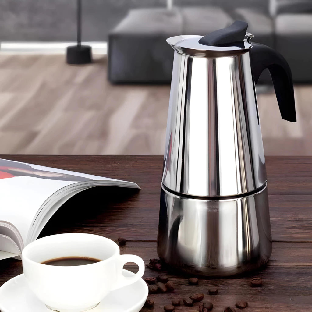 Cafetera italiana de acero inoxidable IZECOFFE MASTER
