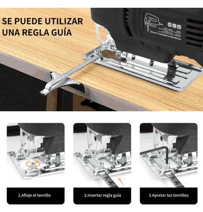 Sierra Caladora Eléctrica Profesional de 6 Velocidades