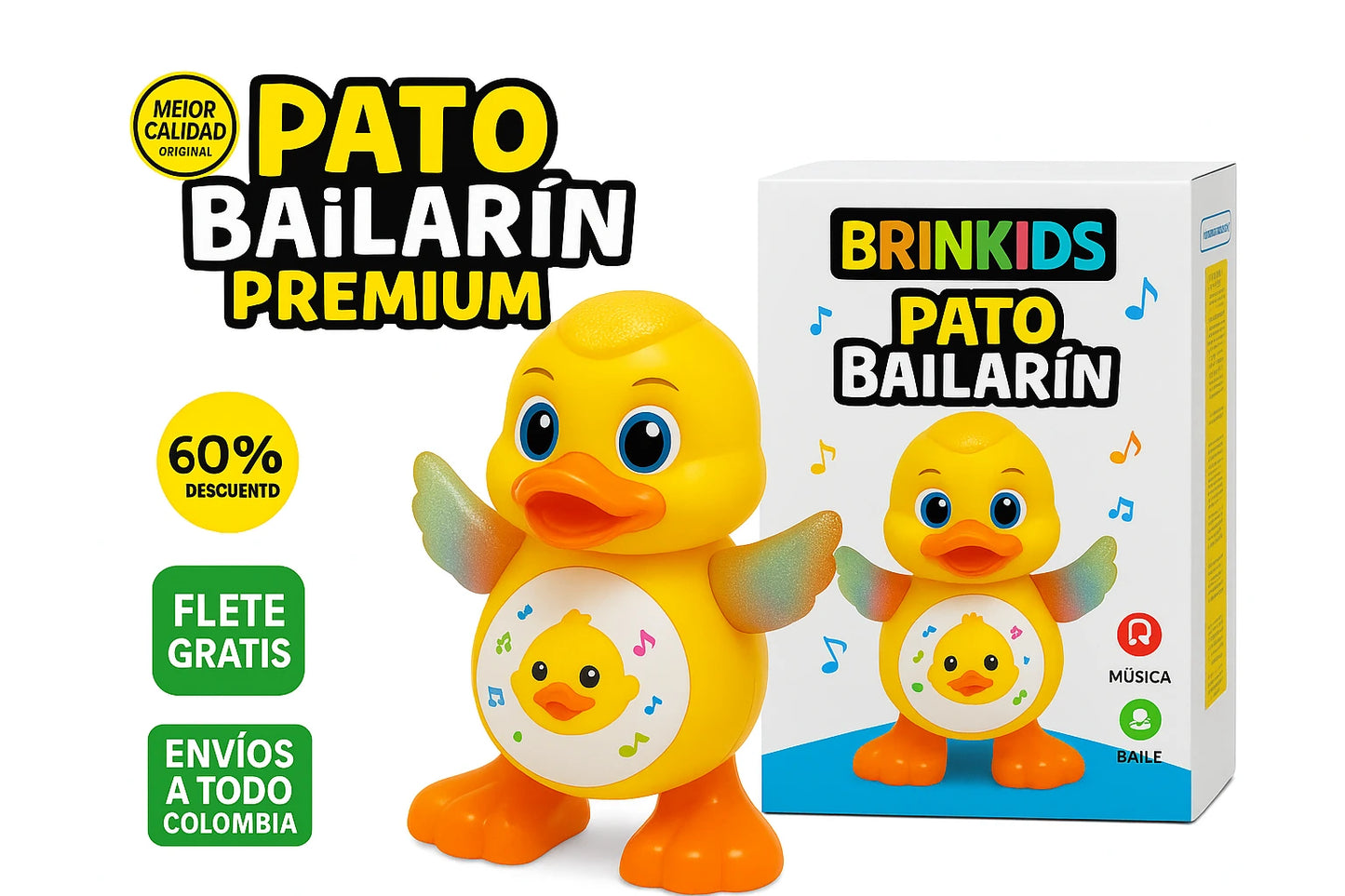 Hellokids™ Pato Bailarín Premium — 60% DE DESCUENTO