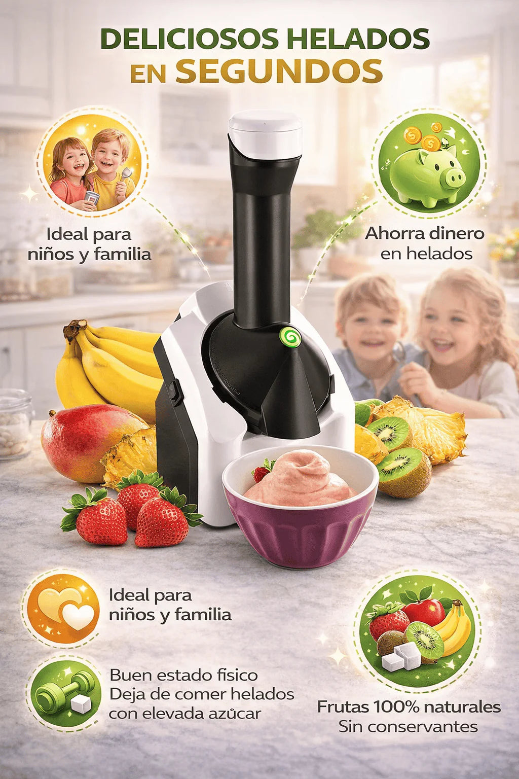 Maquina HeladoMix 🍧| Helados de Frutas Saludables 🔥
