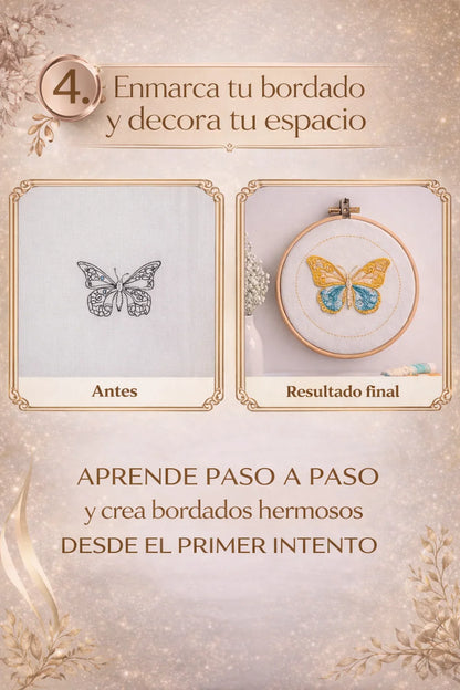 Kit de Bordado con Aguja Mágica + E-Book Digital