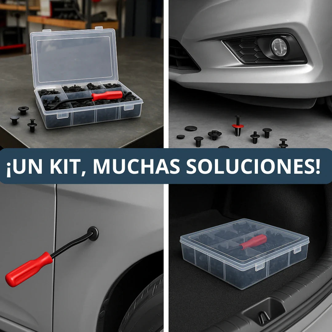 Kit Universal de Clips y Pernos para Carros 100 y 680 Piezas Más Herramientas de Obsequio