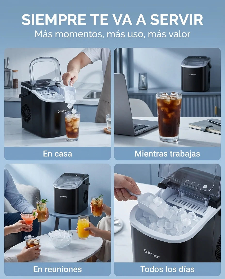 Generador Inteligente de Hielo Imaco Ice Pro 15KG