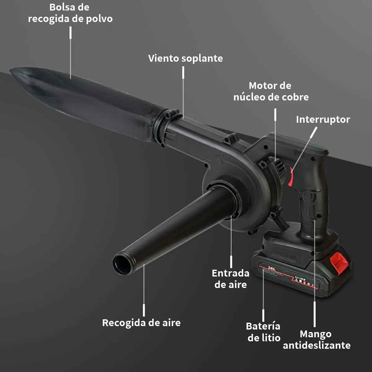 TurboBlast Pro X900™ | Potencia Industrial para Jardín y Hogar que Aspira y Sopla