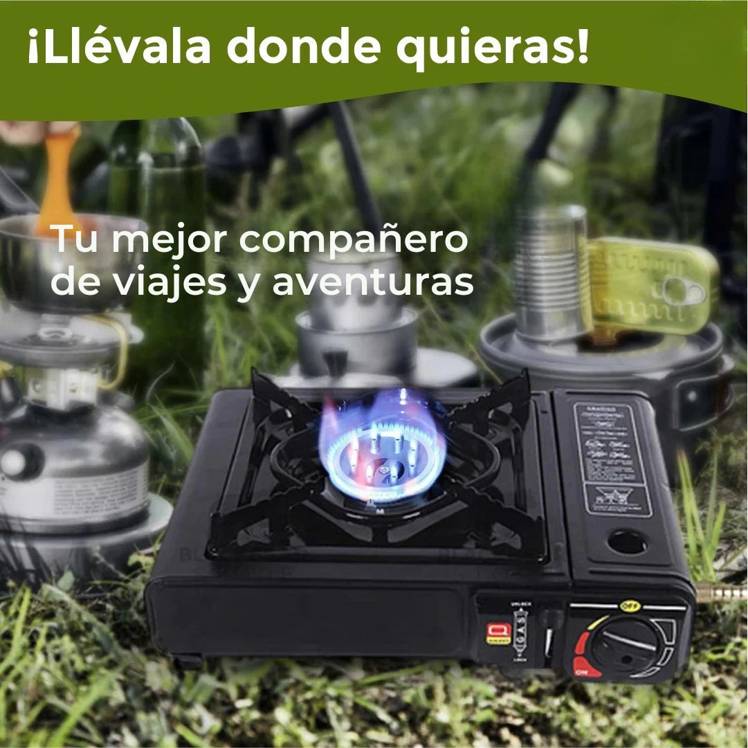 Estufa Portátil Premium 1 quemador + Maletín de Regalo 🌲🔥