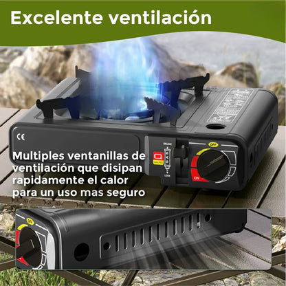 Estufa Portátil Premium 1 quemador + Maletín de Regalo 🌲🔥