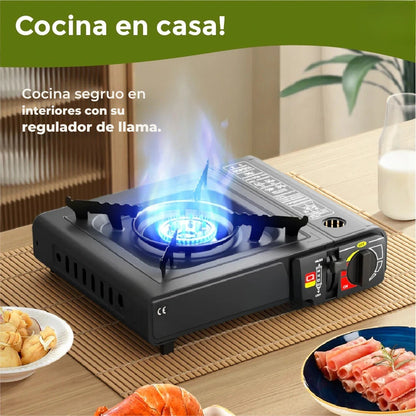 Estufa Portátil Premium 1 quemador + Maletín de Regalo 🌲🔥