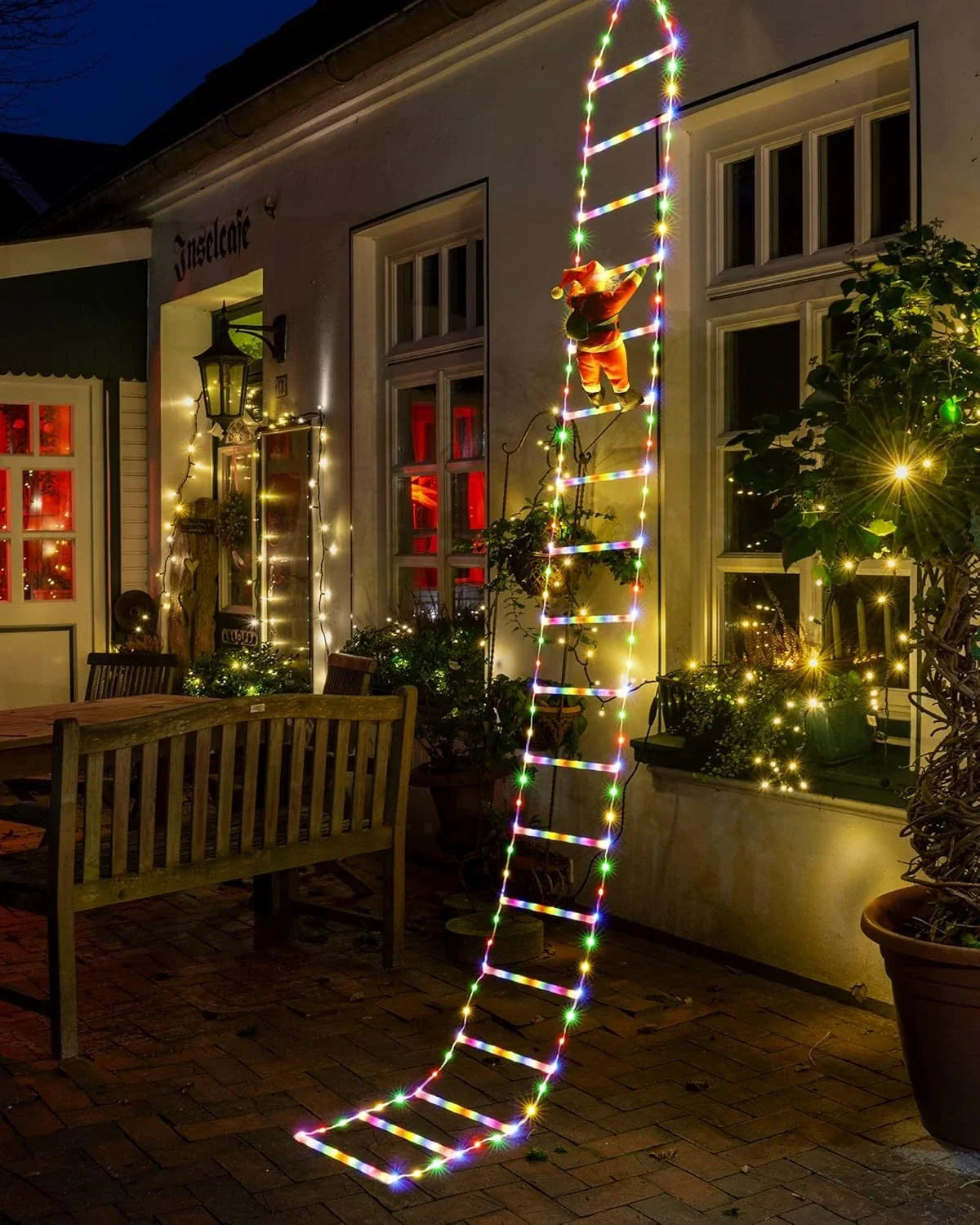 Escalera de Papá Noel Navideña