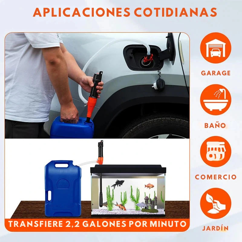 Bomba de Trasvase Eléctrica Portátil Multiusos