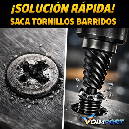 Kit Extractor de Tornillos x25 Piezas – Solución rápida y segura