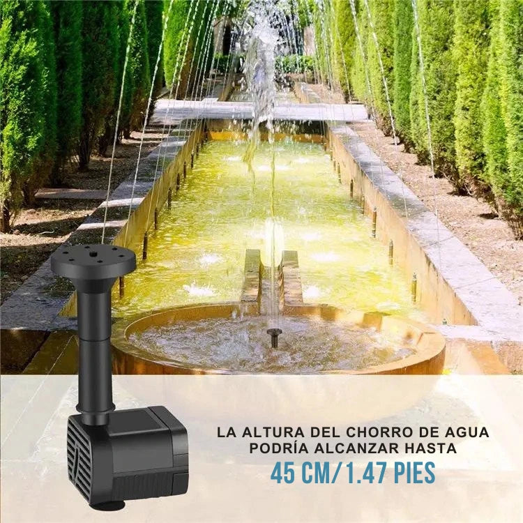 Nueva fuente de agua solar, innovadora y ecológica, para jardines y estanques 2X1