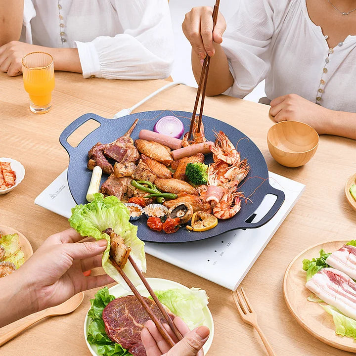 🔥 Plancha Budare Antiadherente 🥩🥦 – Cocina sano, sin aceite y en minutos