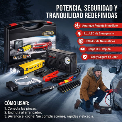Set Partidor de Auto Cargador de Baterías
