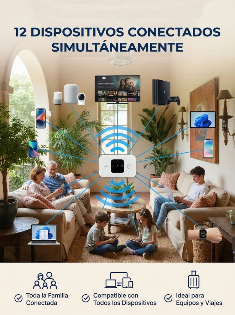 Enrutador portátil de satélite 5G global