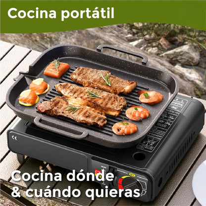 Estufa Portátil Premium 1 quemador + Maletín de Regalo 🌲🔥
