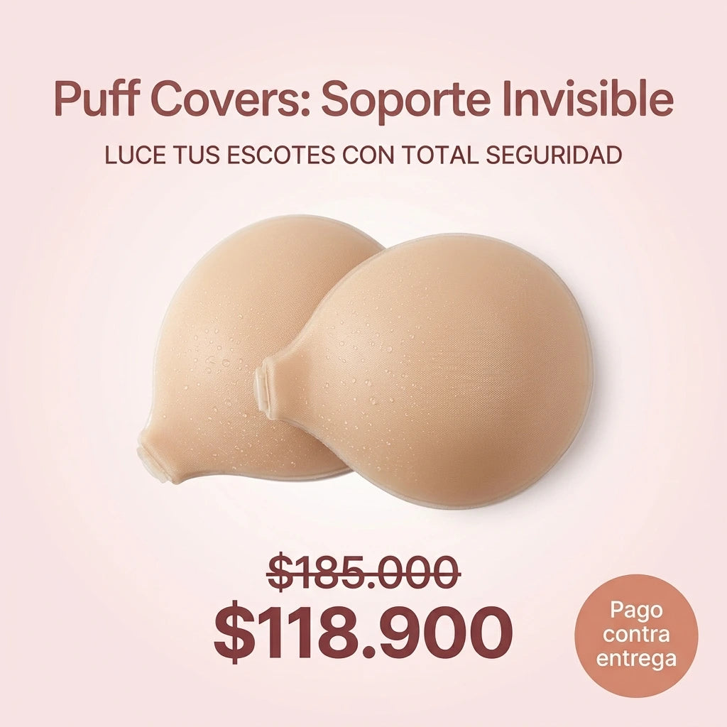 PUFF COVERS | Soporte Invisible | Brasier Adhesivo Reutilizable