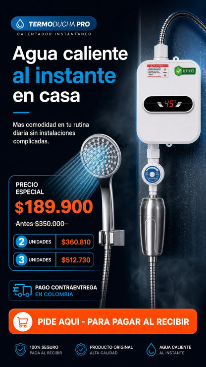 TermoDucha Pro™ - Calentador Instantáneo