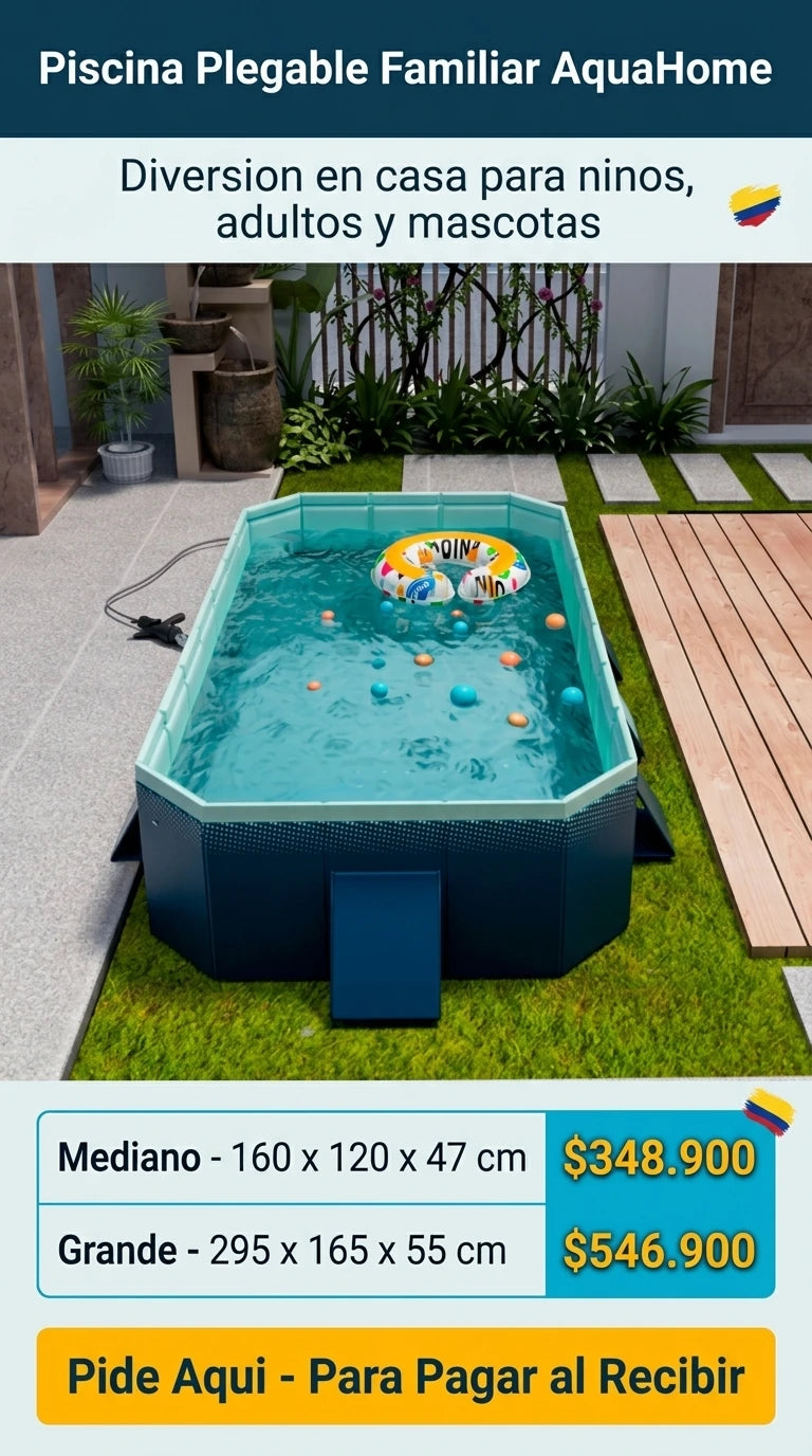 Piscina Plegable Familiar AquaHome