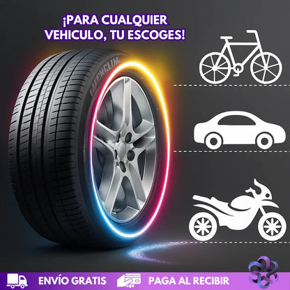 Luces para llanta de Carro o Moto NightRide Led 🚨🚘 🏍️