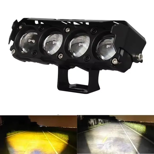 Luz de 4 Lupas - Motos, Autos y Camiones 12V y 24V
