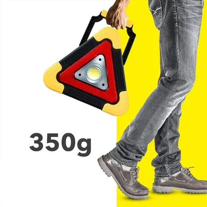 Luz de advertencia triangular de emergencia solar 3 en 1 en la carretera