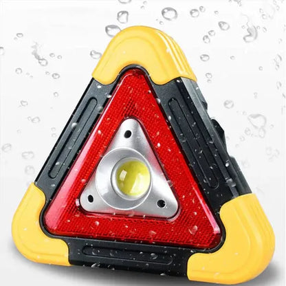 Luz de advertencia triangular de emergencia solar 3 en 1 en la carretera