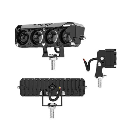 Luz de 4 Lupas - Motos, Autos y Camiones 12V y 24V