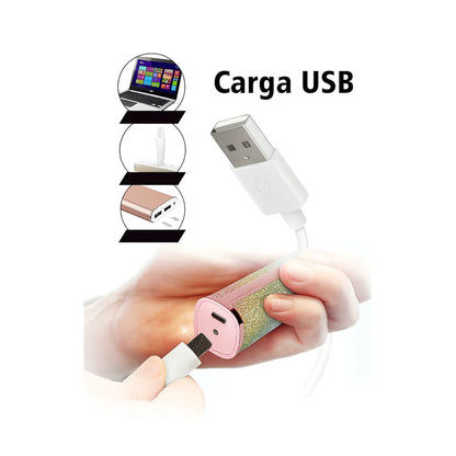 Depiladora facial 2 en 1 de precisión indolora | Diseño purpurina