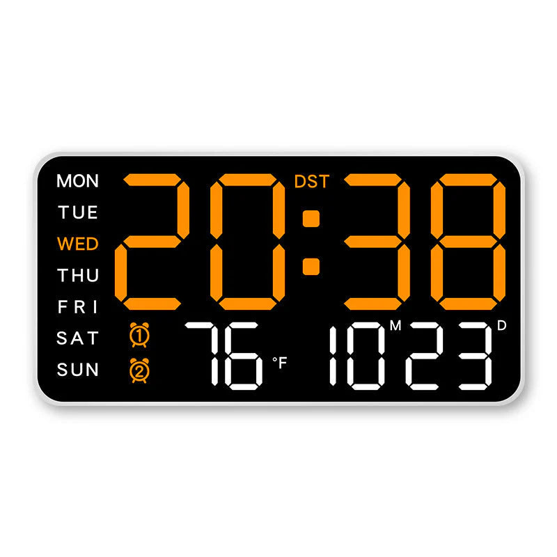 📢📢¡50% DE DESCUENTO! ⏰Reloj de pared digital LED decorativo multifuncional, el reloj digital ilimitado para el hogar noruego moderno