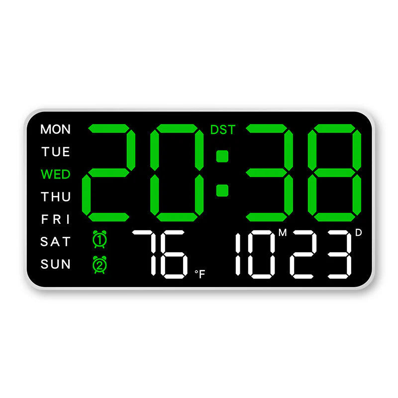 📢📢¡50% DE DESCUENTO! ⏰Reloj de pared digital LED decorativo multifuncional, el reloj digital ilimitado para el hogar noruego moderno